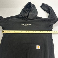 Carhartt Force Mens Relaxed Fit Lightweight Logo Graphic Hoodie 105569-BLK Small