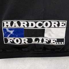 Vtg 90’s Hardcore For Life Workout Gear Sweatshirt 2XL 27”x28” Weight Lifting