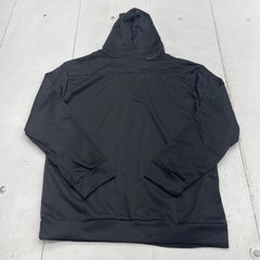 AGH Solid Black Basic Long Sleeve Pulllover Hoodie Unisex Adults Size Large