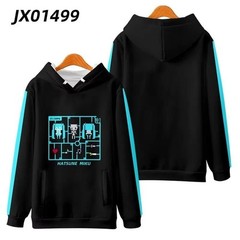 Kawaii Hatsune Miku Cartoon Anime Winter Hoodie 3D Printed Zipper Cardigan Hood