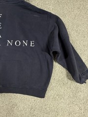 NWOT Streetwear Hoodie Fear One Fear None Premium Heavyweight Size Large Navy