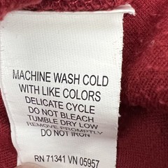 LL BEAN Men’s M Dark Red Crewneck Microfiber Fleece Pullover Zipper Chest Pocket