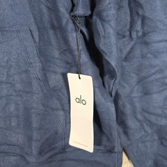 Alo Yoga Mens Triumph Restore Hoodie Navy Blue Large M3243R Oversized Pullover