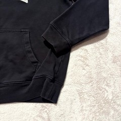 Gap Hoodie Small Unisex Black Embroider Arch Logo Fleece Lined Kangaroo Pockets