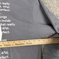 47 Street Hoodie Mens L Gray From The Inside Out Graphic Print Drawstring