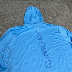 Carhartt Force Sun Defender Lightweight Hoodie – Blue Long Sleeve Men’s L