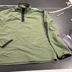 llbean Men’s All Season Access Fleece Pullover M Green New