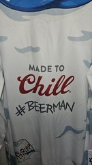 NWOT Coors Light Body Suit Beerman Snowman Holiday Hooded Jumpsuit, Size-Med