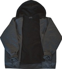 Sherpa Lined Hoodie Zip Up Plain Fleece Hooded Sweatshirt Jacket with Pockets