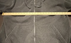 Royal Blue Active Mens 2XL Gray Full Zip Hoodie Sweatshirt Polyester Athletic