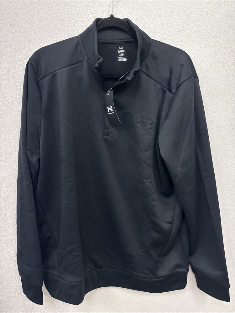 Under Armour Men’s Fleece 1/4 Zip Black NWT