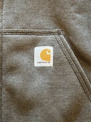 CARHARTT Rain Defender Zip Front Hoodie Jacket HEATEHER GRAY Adult Small NEW
