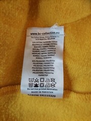 NIALL HORAN YELLOW HOODED SWEATSHIRT, SIZE ADULT S, B&C COLLECTION