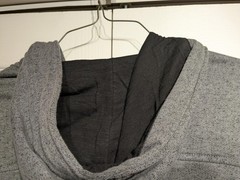 Kaun Hoodie Mens 2XL Charcoal Button Up Hood Fleece Jacket Zip Pockets Lined NWT