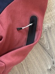 Nike Tech Fleece Full-Zip Hoodie White/Red/Navy Blue Men’s Size Medium