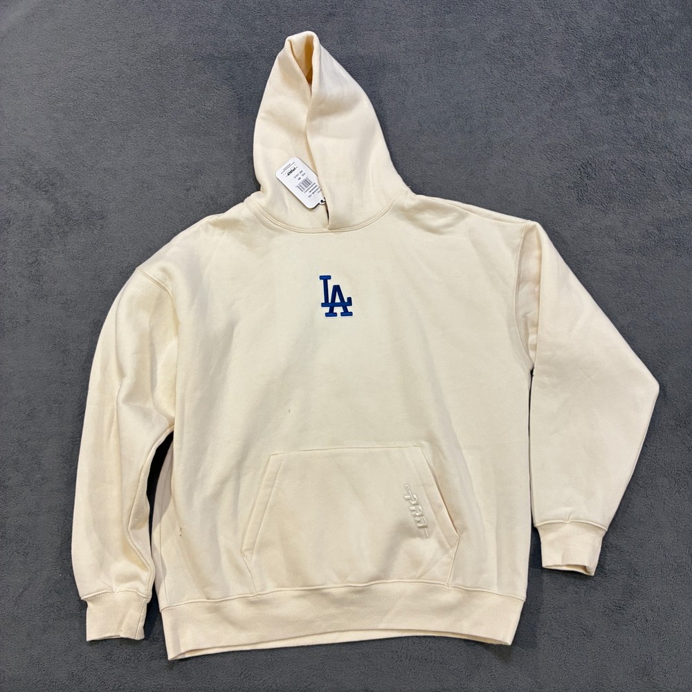 Pro Cream Pullover Hoodie Sweatshirt Casual Fleece Pullover Men’s Size Medium