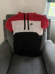 Nike Short Sleeve Color Block Hoodie XL Preowned