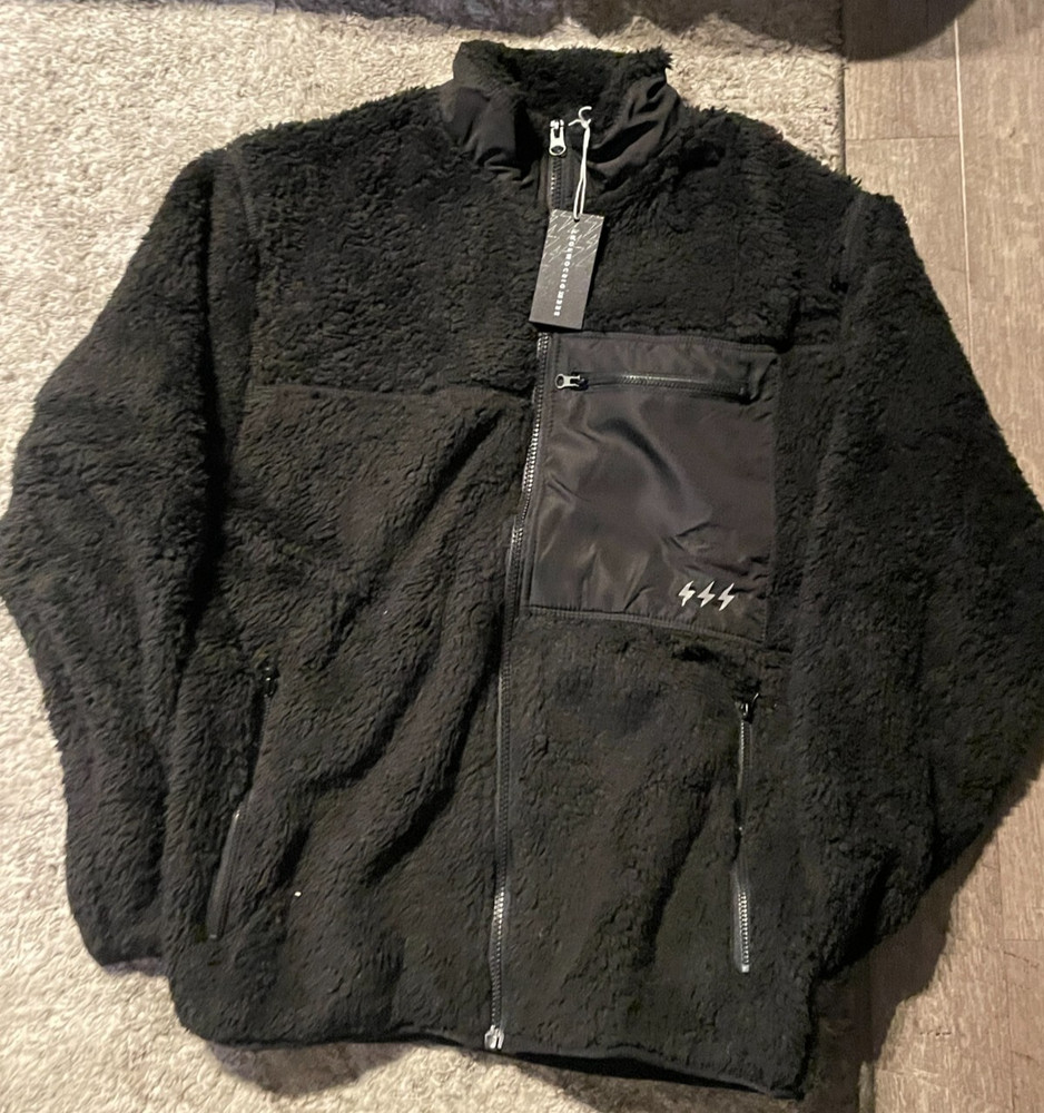 Yes Theory Seek Discomfort FURRY SWEATSHIRT XS NEW BLACK NWT BUY 1 GET 1 50% OFF