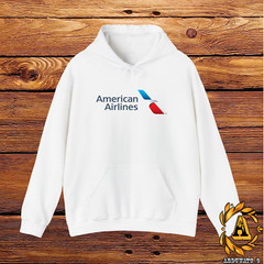 American Airlines Logo Hoodie Sweatshirt Black/Navy/White/Sport Grey S-5XL