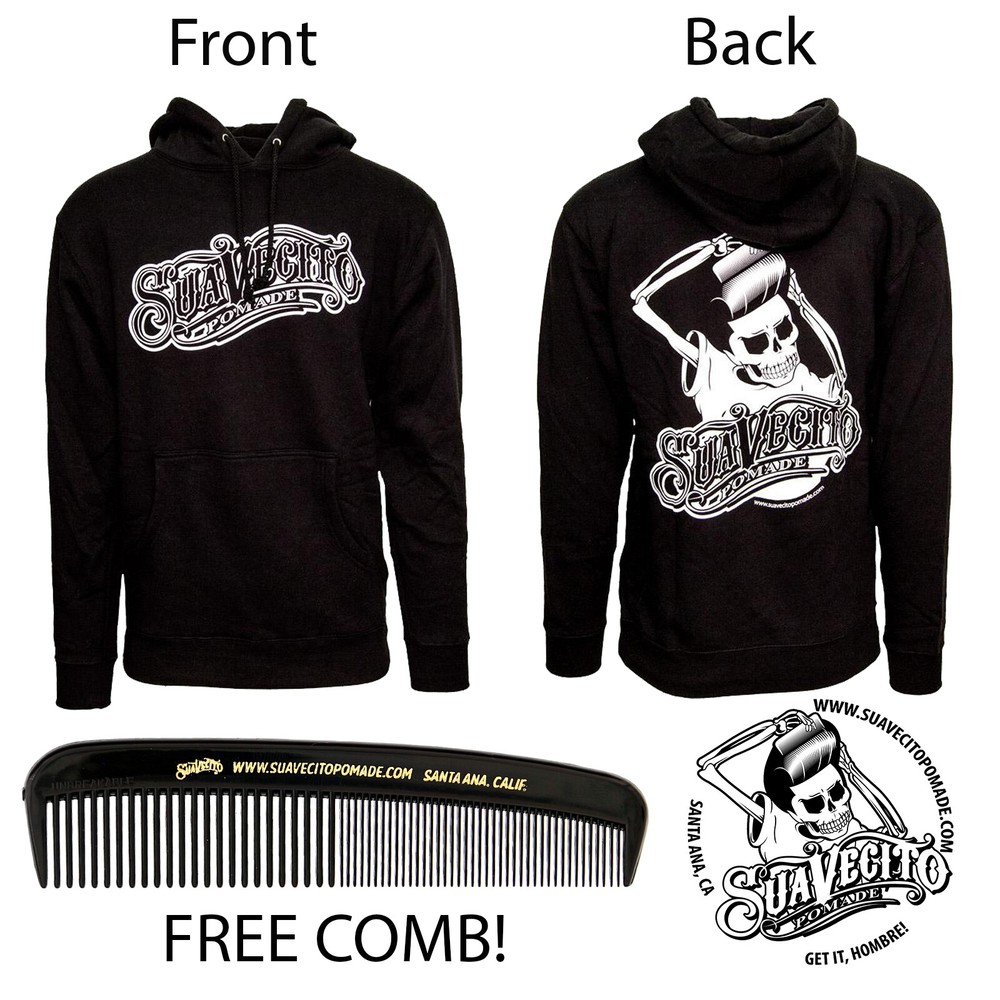Men’s Suavecito Pomade OG Hoodie Sweatshirt (S, M, L, XL, 2XL, 3XL, 4XL, 5XL)