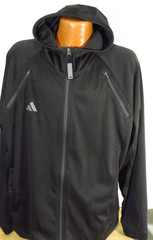 Adidas Combat Sports Rare Black Microfiber Hoodie Fits XXL Slim!