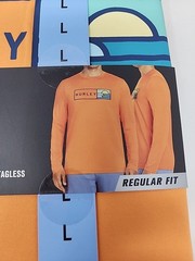 Hurley Men’s Sunny Side Hybrid Stretch Tagless UV T-Shirt L Nectarine