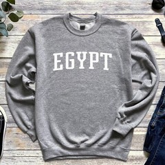 Egypt Sweatshirt | Egypt Crewneck Sweatshirt | Nile, Pyramids, Sphinx, Egyptian
