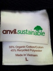 Anvil Sustainable Men’s Sweat Shirt New Years Themed Black Size L
