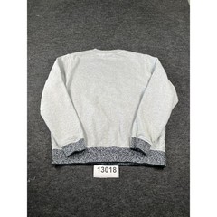 Lacoste Live Sweatshirt Mens 7 Gray Cotton Crew Neck logo Long Sleeve Pullover