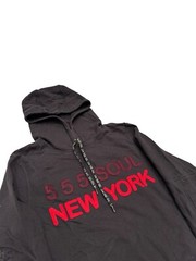 Vtg Triple Five Soul Pullover Hoodie Black Logo Men’s L 555-Soul New York Y2K