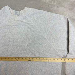 VTG 90s Tultex Blank Sweatshirt Men 2XL Light Gray Maximum Sweats Raglan Y2K