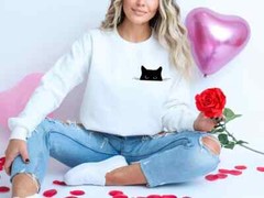 Cat T Shirt, Long Sleeve, Sweatshirt and Hoodie.
