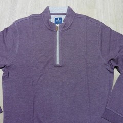 JOHNNIE-O Mens M MEDIUM SULLY PULLOVER 1/4 ZIP ROYAL PLUM PURPLE GOLF SWEATSHIRT