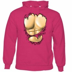 Ripped Muscle Hoodie Gym Training Top Weight Training Bodybuilding MMA weight