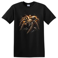 Spider Graphic T Shirt Creepy Monster Design Cool Animal Tee