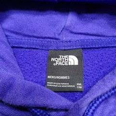 The North Face Hoodie 2XL XXL Lapis Blue TNF White Half Dome Pullover Sweatshirt