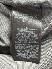 Yeezy Gap Balenciaga – Shrunken Hoodie – Medium – Washed Black (Kanye West)