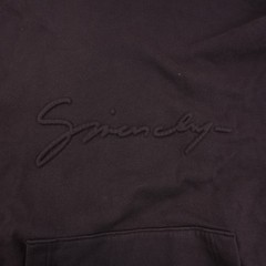 Givenchy Hooded Logo 100% Cotton Sweatshirt In Burgundy – Men’s Size Large