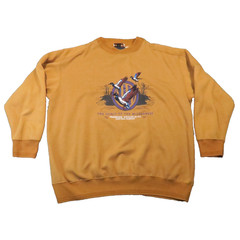 Spirit of the Wilderness Sweatshirt Men XL Rust Ducks Conservation Cabin Vtg 90s