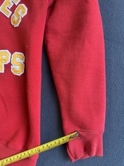Vintage Russell Athletic Red Zip Up Hoodie XL USMC Embroidered Vietnam Era War