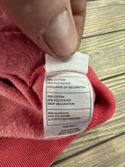 Charlevoix Mens Large Red Crewneck Sweatshirt Cotton Blend Made In China
