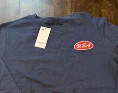 USA-Navy Blue-Goodfellow Mens French Terry Crewneck Sweatshirt Sizes M/L/XL-NWT