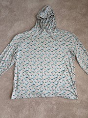 Burlebo AOP Fly Fishing Lures Performance Stretch Golf Hoodie UPF50 Mens 2XL