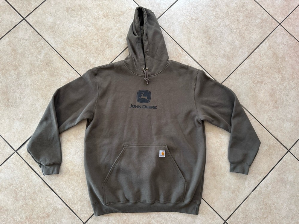 Carhartt John Deere Loose Fit Midweight Hoodie Moss Green Men’s XL K121