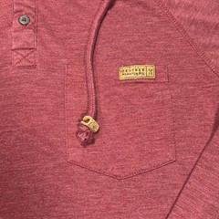 Tentree Hoodie Mens Large Red Henley Pullover Sustainable Casual Lightweight