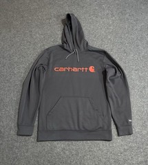 Carhartt Pullover Hoodie Sweatshirt Men’s Medium Relaxed Fit Force Gray
