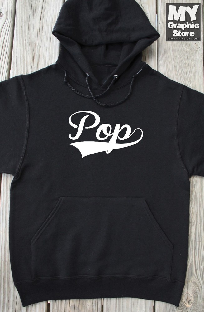 Pop Hoodie Fathers Day Birthday Christmas Gift Baseball Grandpa Pop Sweatshirts