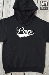 Pop Hoodie Fathers Day Birthday Christmas Gift Baseball Grandpa Pop Sweatshirts