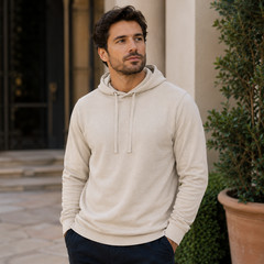 100% Combed Cotton Lightweight Oyster Hoodie Garment Dyed Pullover All Seasons