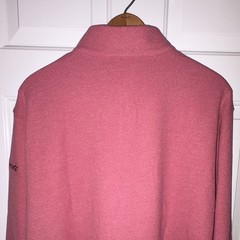 Peter Millar Crown Soft Men’s 1/4 Zip Pullover Sweatshirt Pink NBC Sports L NWT